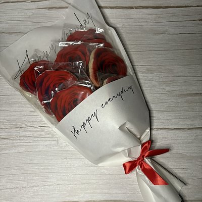 Bouquet Of 12 Flower sugar Cookies 