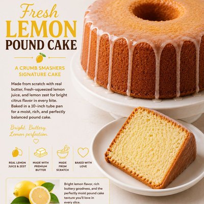  Fresh Lemon Pound Cake 