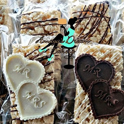 Decorated Rice Krispie Treats: Marriage