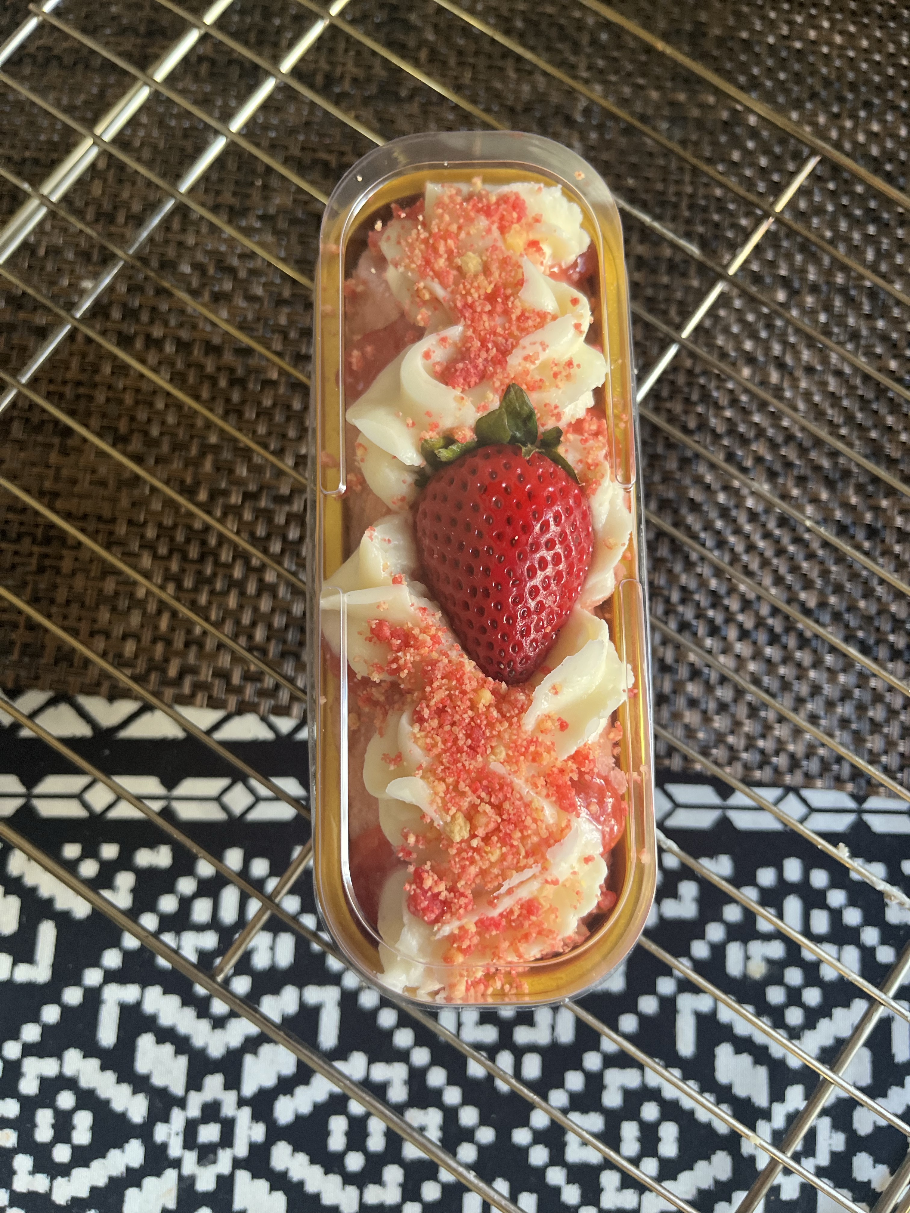 Strawberry Crunch Mini Loaf Cake