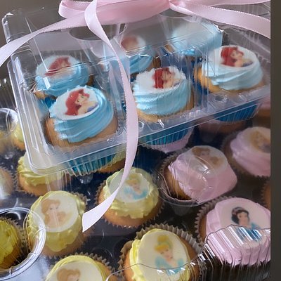 24 Princess Disney Cupcakes Edible Image