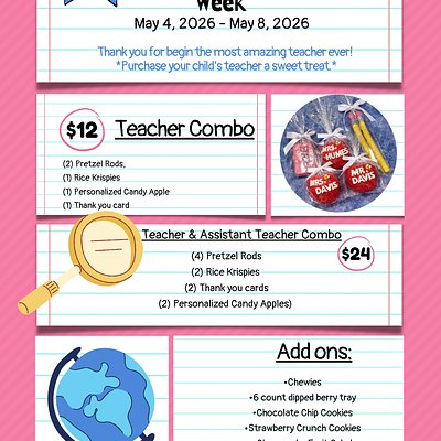 Teacher Appreciation Desserts