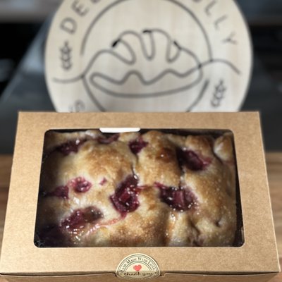 Raspberry Focaccia