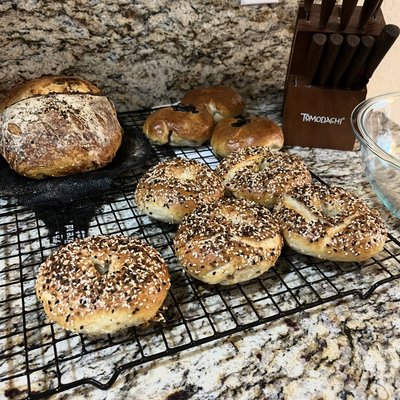 Sourdough Everything Bagels 