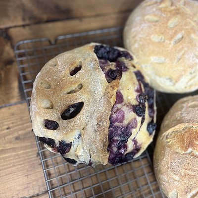 Sourdough Lemon Blueberry Loaf