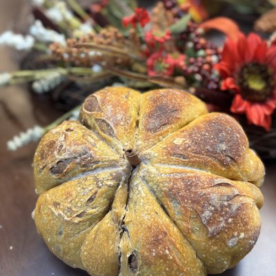 Pumpkin Shaped Pumpkin Sourdough 