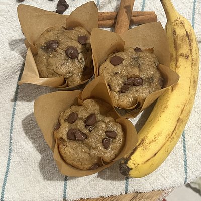 Banana Chocolate Chip Muffins (6-pack)