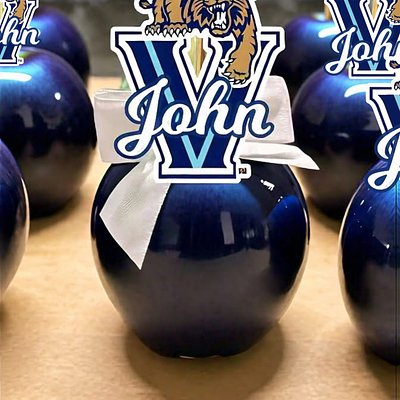 1 Dozen Grad Candy Apples (Add Name And School Logo)