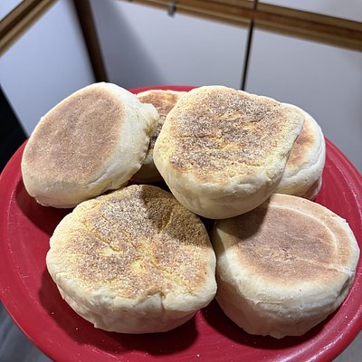 Sourdough Discard English Muffins