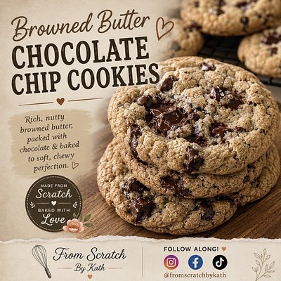 Browned Butter Chocolate Chip Cookie (2 Oz)