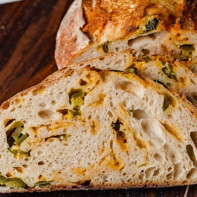 Artisan Sourdough (Apple cinnamon, Cheddar Jalepeno, 3 Cheese, Rosemary Garlic)