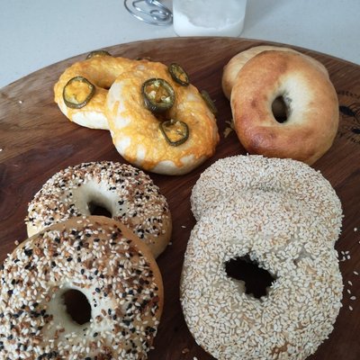 Sourdough Bagels Cheddar Everything $4.95 EACH 