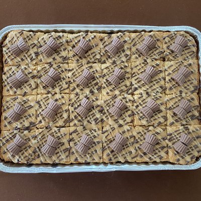 Peanut Butter Overload Blondie Mini Bars