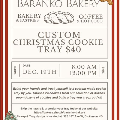 Christmas Cookie Tray PREORDER