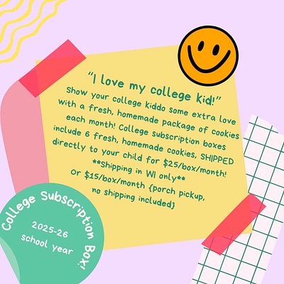 (shipped) College Subscription Box!