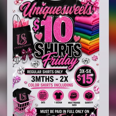 Friday $10 Shirt Deal