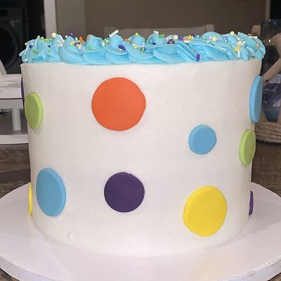 8” Tall Buttercream ~36 Servings 