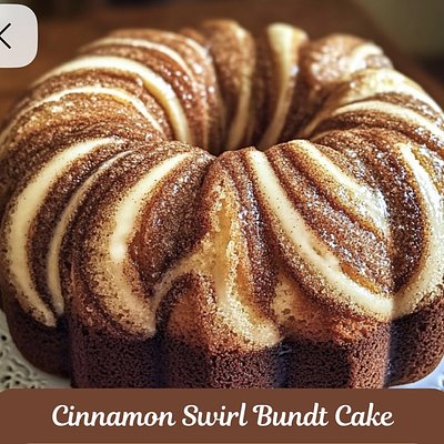 Cinnamon Swirl Cake With Cream Cheese Icing