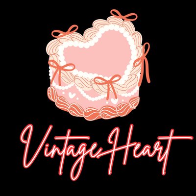 2 Layer Vintage Heart - Chocolate 