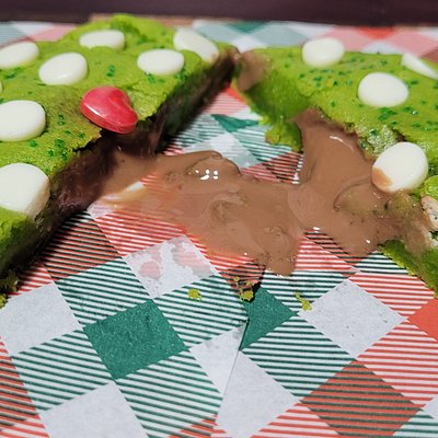 Truffle Stuffed Grinchmas Cookies 