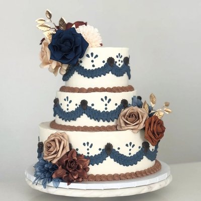 3 Tier Cake (100 Servings) 