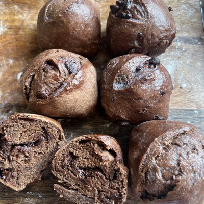 Double Chocolate Sourdough Mini Loaves