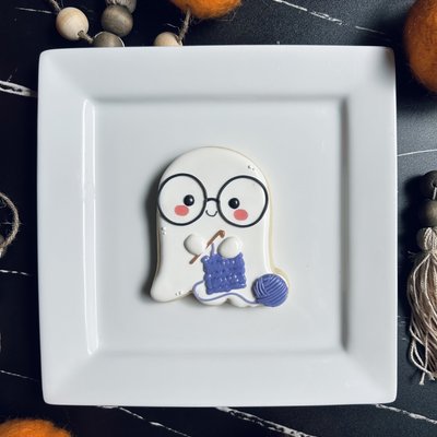 Halloween Large Cookie - Crochet Ghost