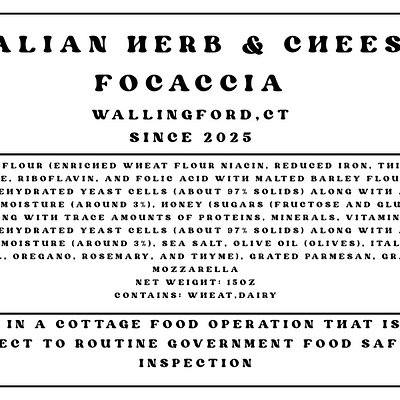 Italian Herb Focaccia 