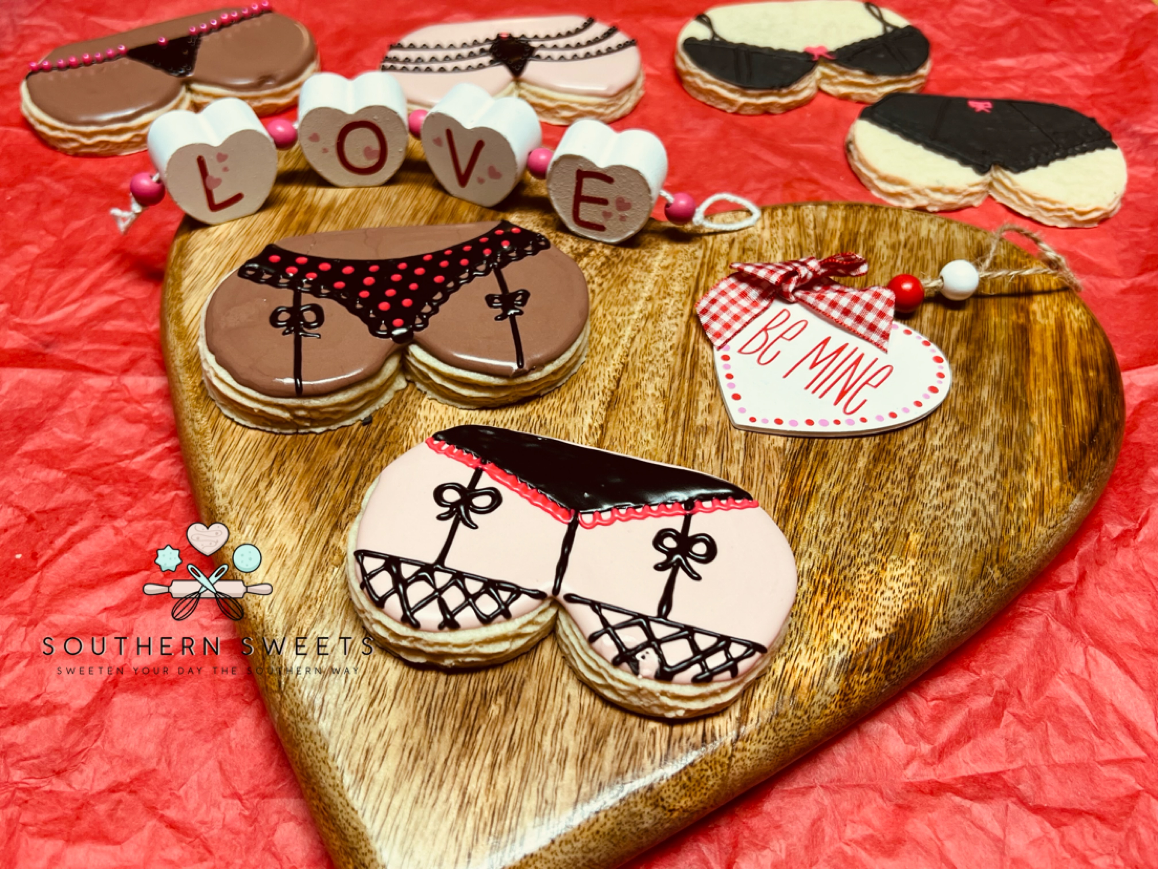 Valentine Lingerie Cookies 