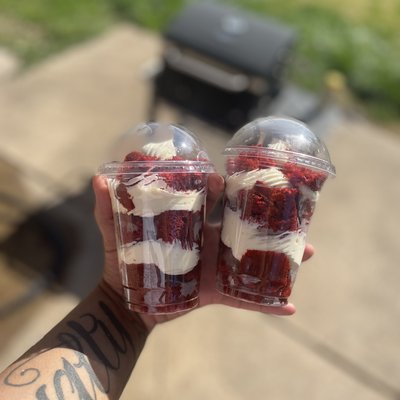 Red Velvet Cheesecake Cup