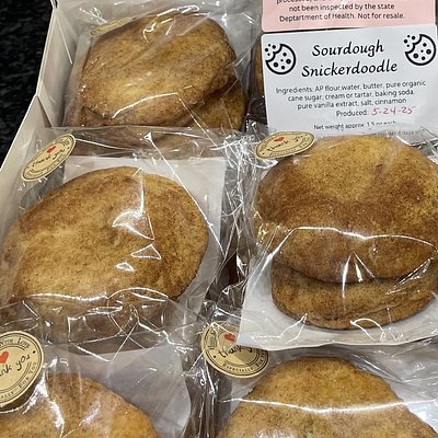 6 Sourdough Snickerdoodle Cookie