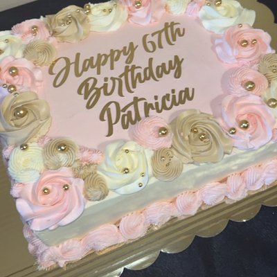 Double layer Half Sheet Cake