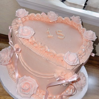 Heart Cake-10 Inch 2 Layers