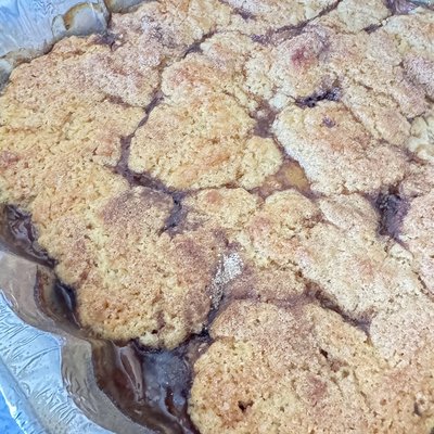 Sourdough Peach Cobbler 