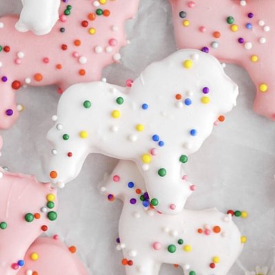 Homemade Frosted Animal Cracker Bag