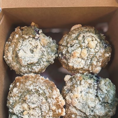 4pk- Blueberry Crumble Muffins 