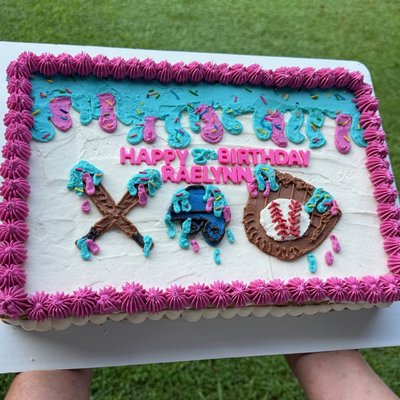 12 X 17” Cookie Cake-Double Layer 