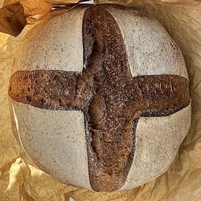 Whole Wheat Sourdough Boule (Round)