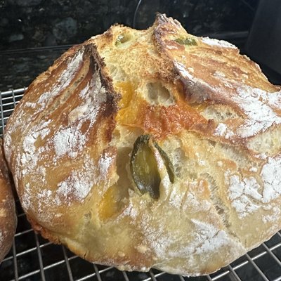 Jalapeño Cheddar Sourdough Bread