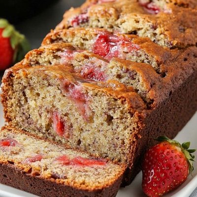 Strawberry Banana Bread 