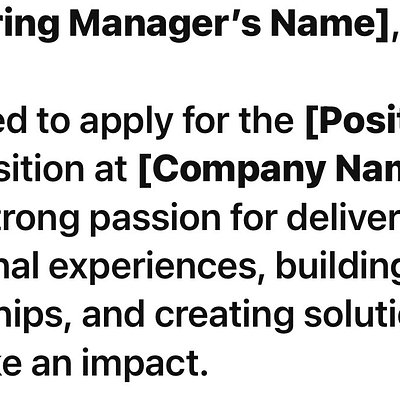 Cover Letter Services