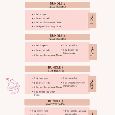 Treat Packages/ Dessert Tables 