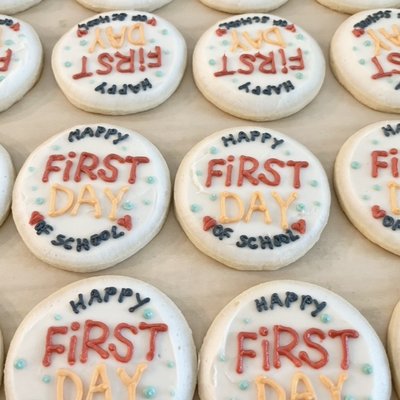 First Day Of School Cookie