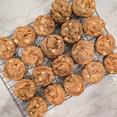  Regular Size Raspberry white Chocolate Cookies 