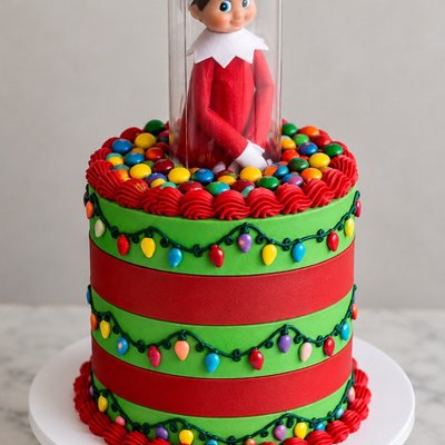 Elf On The Shelf Cake: Lights🎄