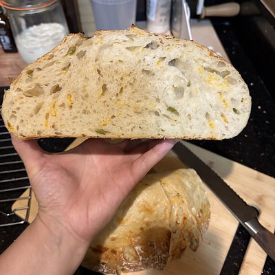 Sourdough Organic Jalepeno Cheddar Loaf