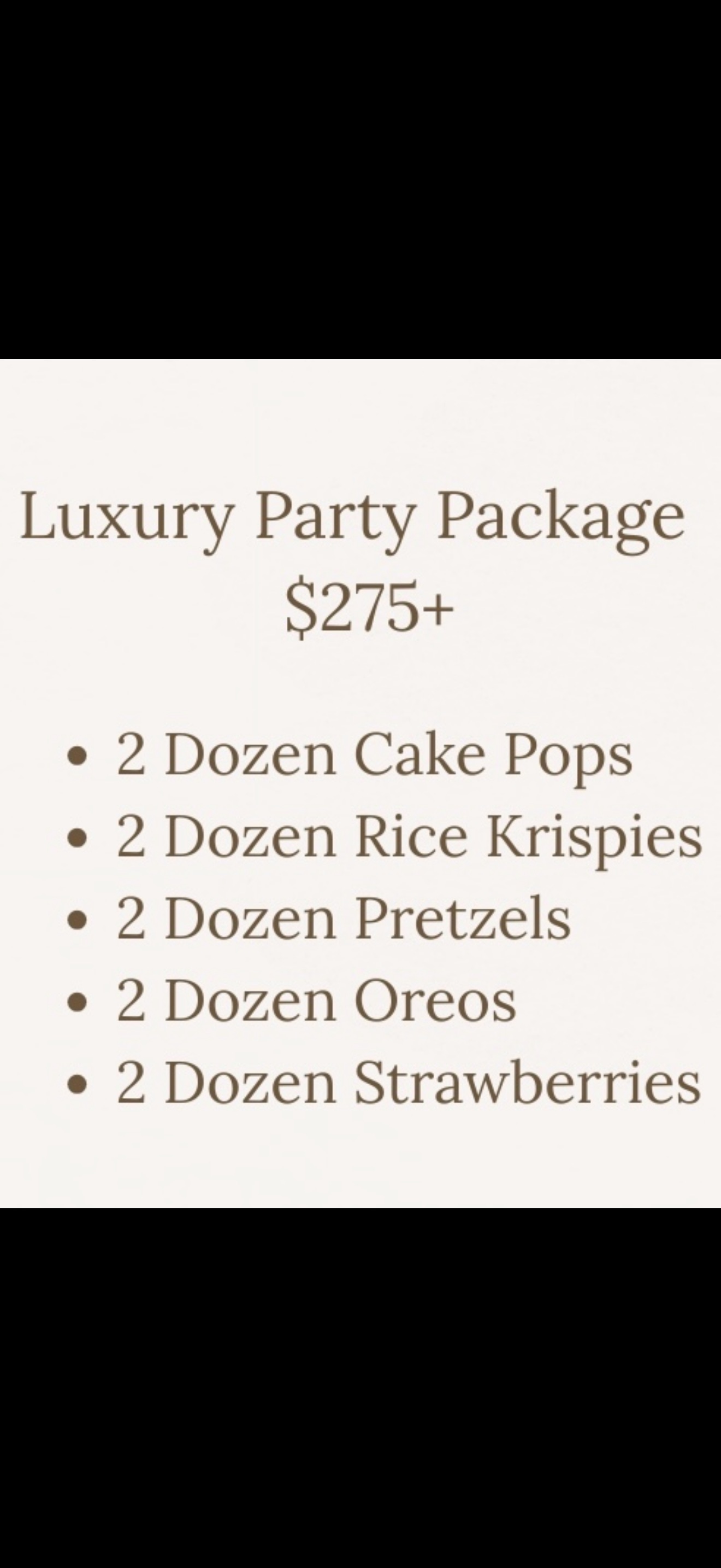 Luxury Party Package 