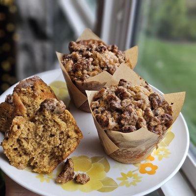 Sweet Potato Pecan Muffins