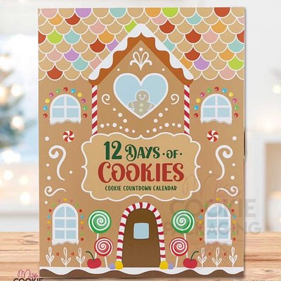 12 Days of Christmas Cookie Advent Calendar- Gingerbread Calendar 