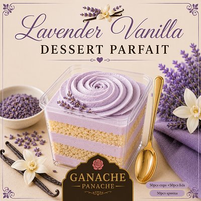 💜 Lavender Vanilla Dessert Parfait